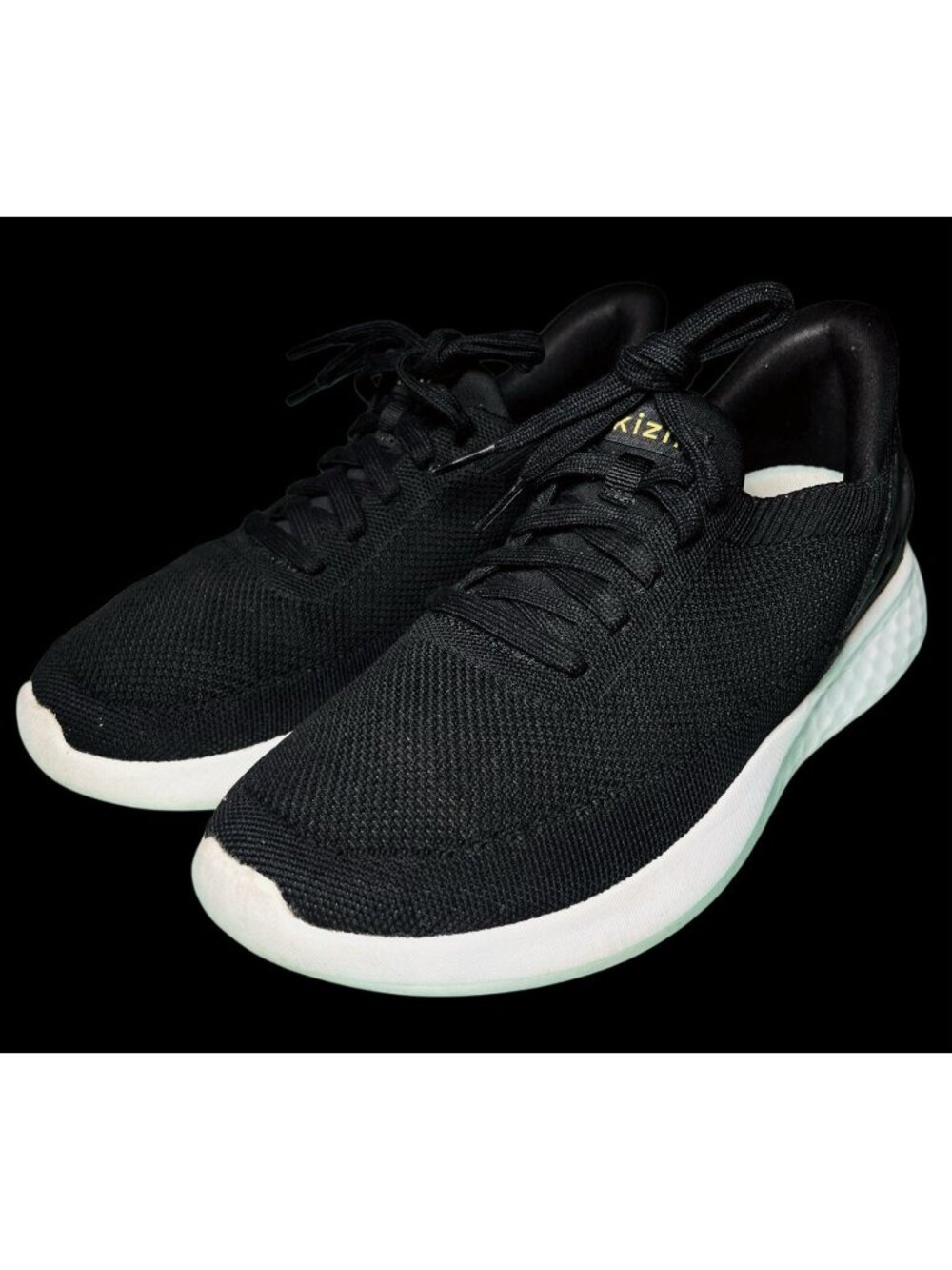 Kizik Athens Black White Handsfree Shoes Sneakers Women's Size 7.5